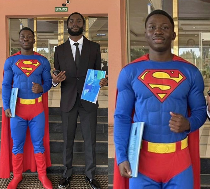 Superman Defends Final Year Project: Student Shocks Everyone as He Wears a Superman Suit to His Presentation