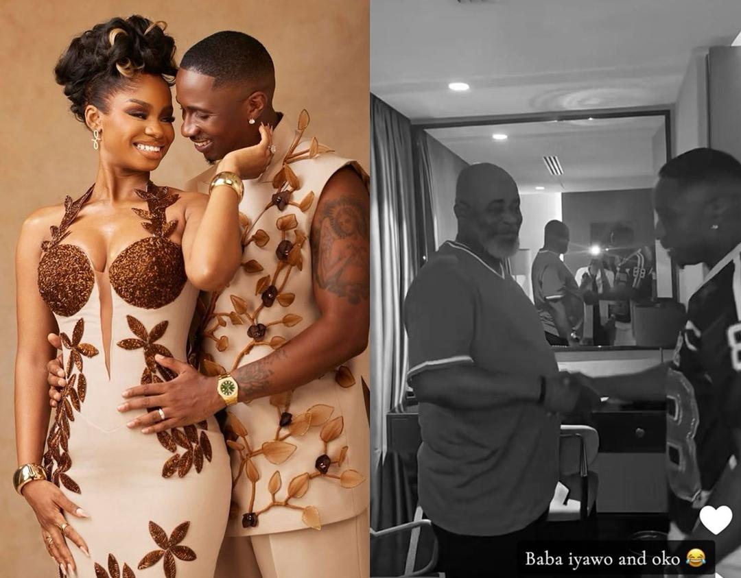 “Baba Iyawo and Oko”: Priscilla Ojo Shares Heartwarming Video of Her Dad Meeting Husband Juma Jux Ahead of Their Wedding