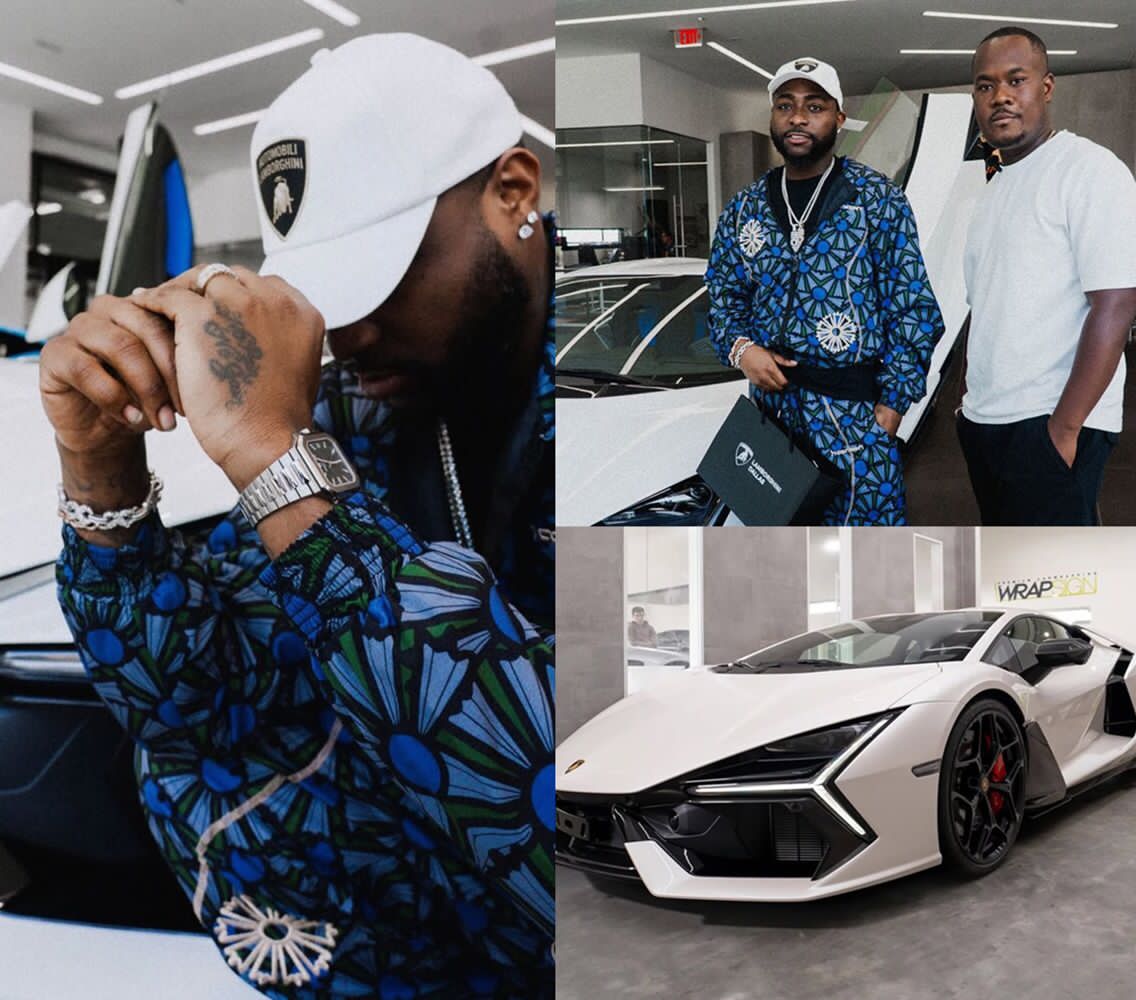 Davido Stuns Fans as He Splurges on the 2025 Lamborghini Revuelto, a New Symbol of Power and Prestige