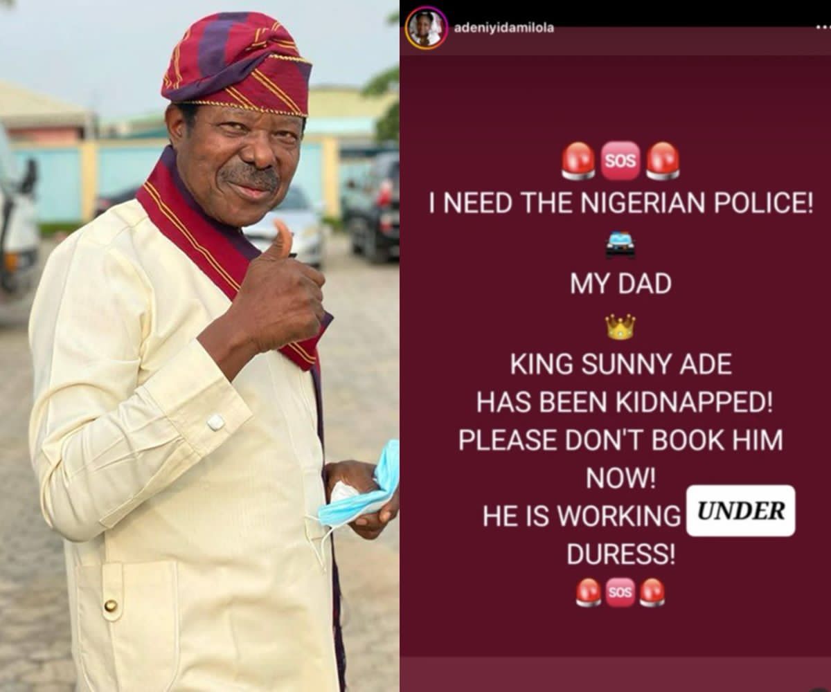 “I Wasn’t Kidnapped”: King Sunny Ade Clears the Air After Daughter Sparks Panic with Viral Post