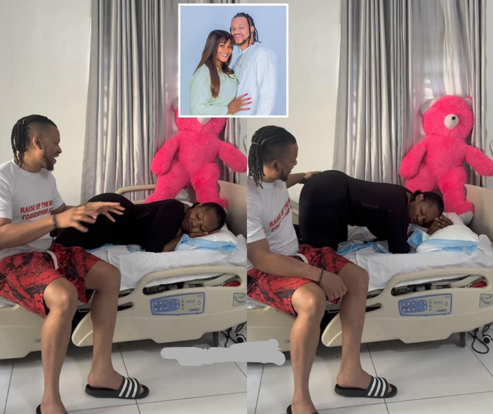 “The Owner Came to Visit His Yansh” — Actress Uche Ogbodo Sparks Frenzy as Husband Bobby Maris Visits Her in Hospital After Liposuction Surgery