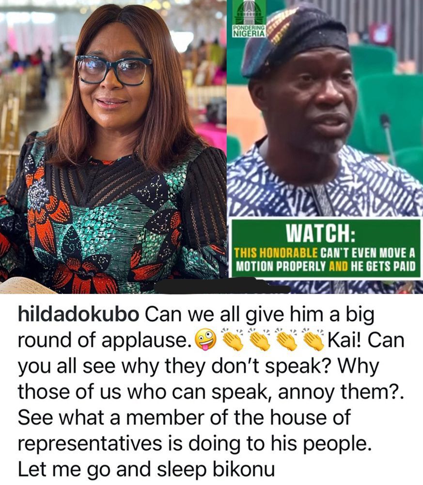 ‘Let Me Go and Sleep Bikonu’ – Hilda Dokubo Reacts as House of Reps Member Fumbles in Viral Video