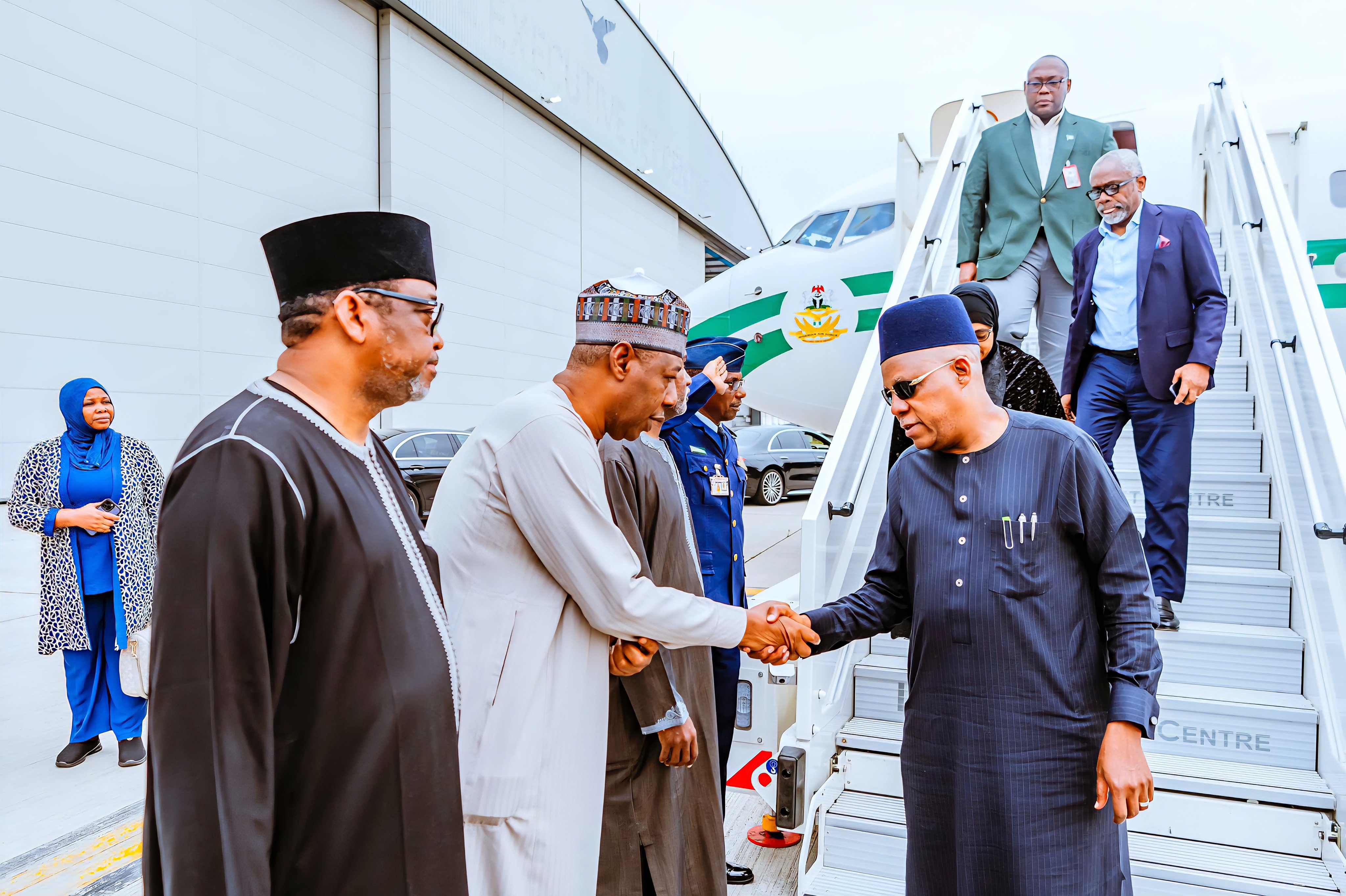London Awaits the Final Journey: Vice President Shettima Touches Down to Escort Buhari's Body Back Home