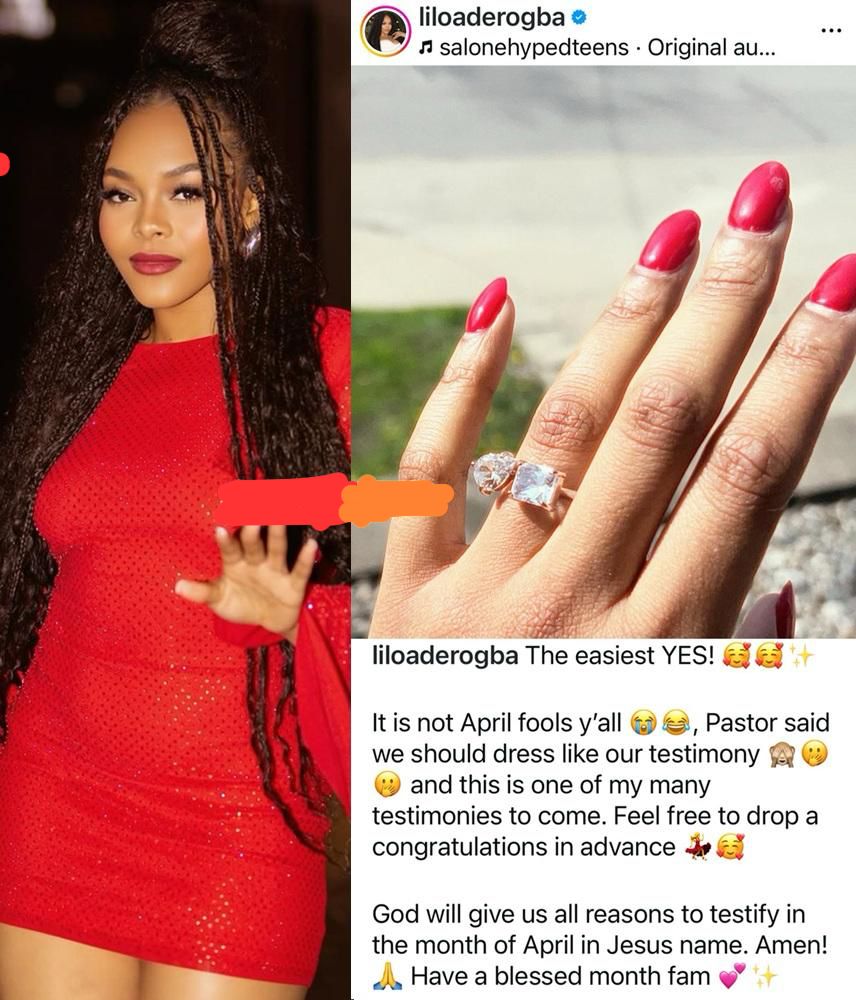 BBNaija Star Lilo Sparks Engagement Speculation With Ring Photo and Faithful Declaration