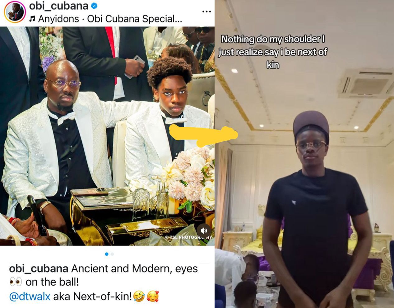 Obi Cubana Silences Speculation, Publicly Declares First Son as His Next of Kin After TikTok Drama