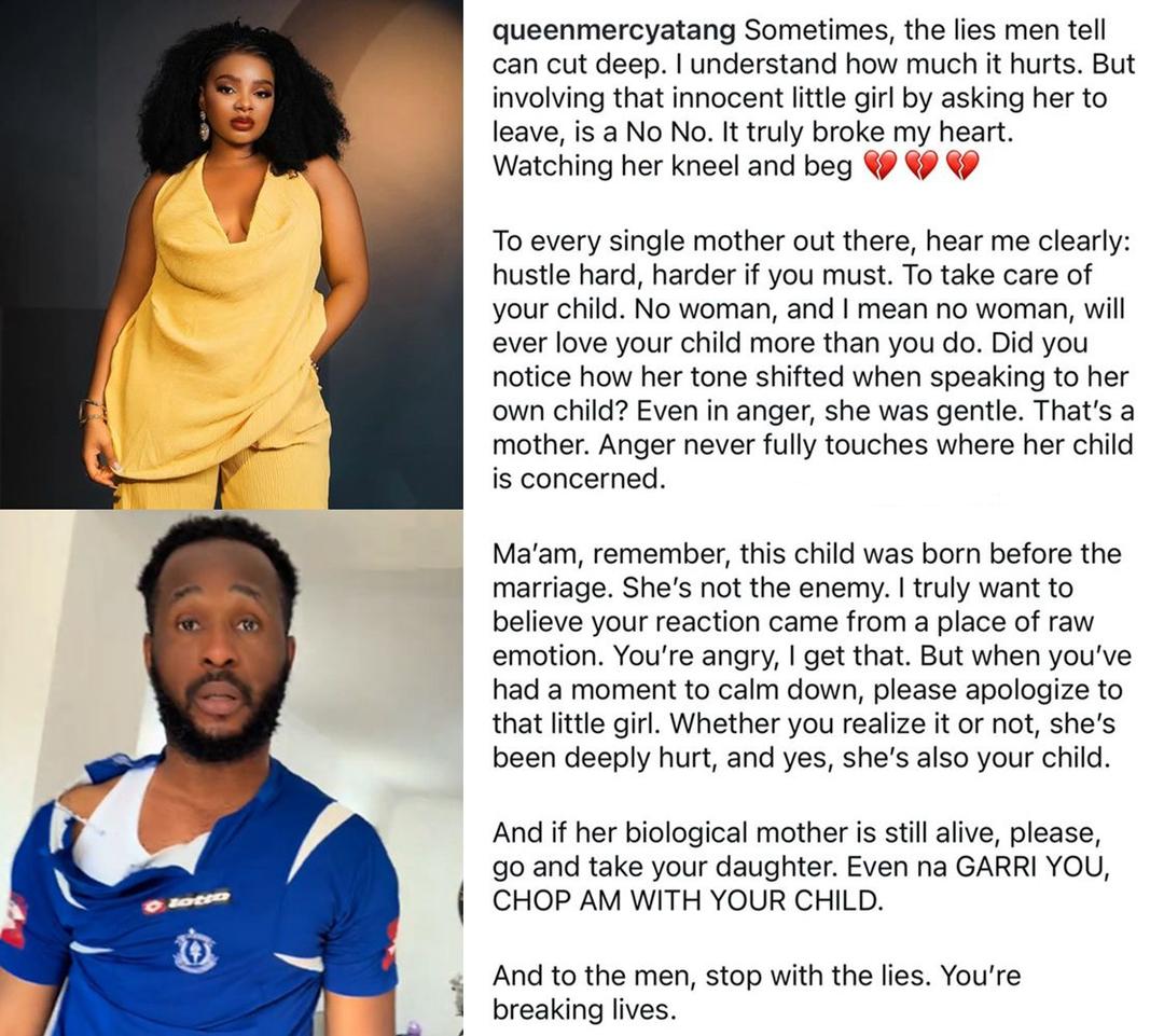 “That Little Girl Is Not the Enemy” – BBNaija’s Queen Mercy Atang Breaks Down in Emotional Reaction to Viral Video of Stepdaughter Being Rejected