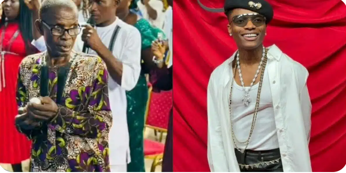 “Wizkid Is My Son”: Elderly Man Sparks Frenzy with Shocking Claim During Church Service