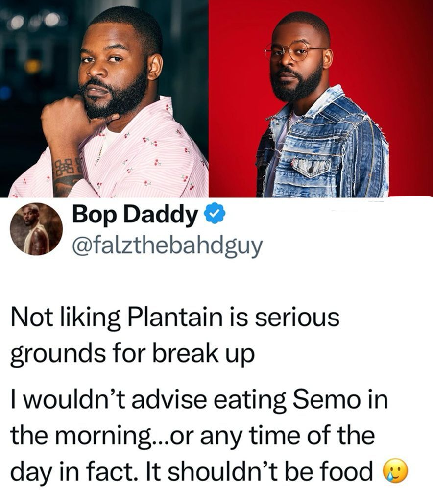 Falz Declares Love for Plantain Non-Negotiable, Says Disliking It Is Breakup Material