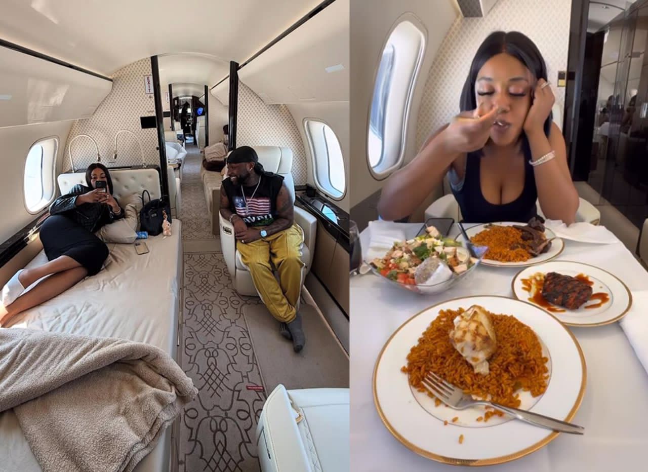 Heaven on a Jet: Davido and Chioma Share Heart-Melting Moment Ahead of Tour Kickoff