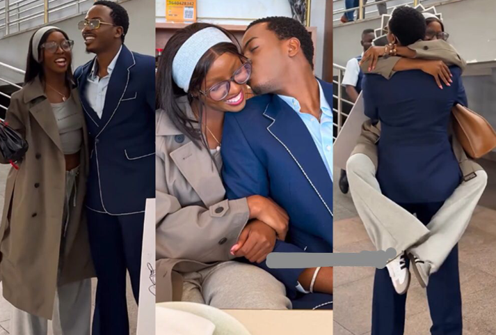 Enioluwa Welcomes Priscilla Back to Nigeria in a Heartwarming Reunion After She Became a Mother