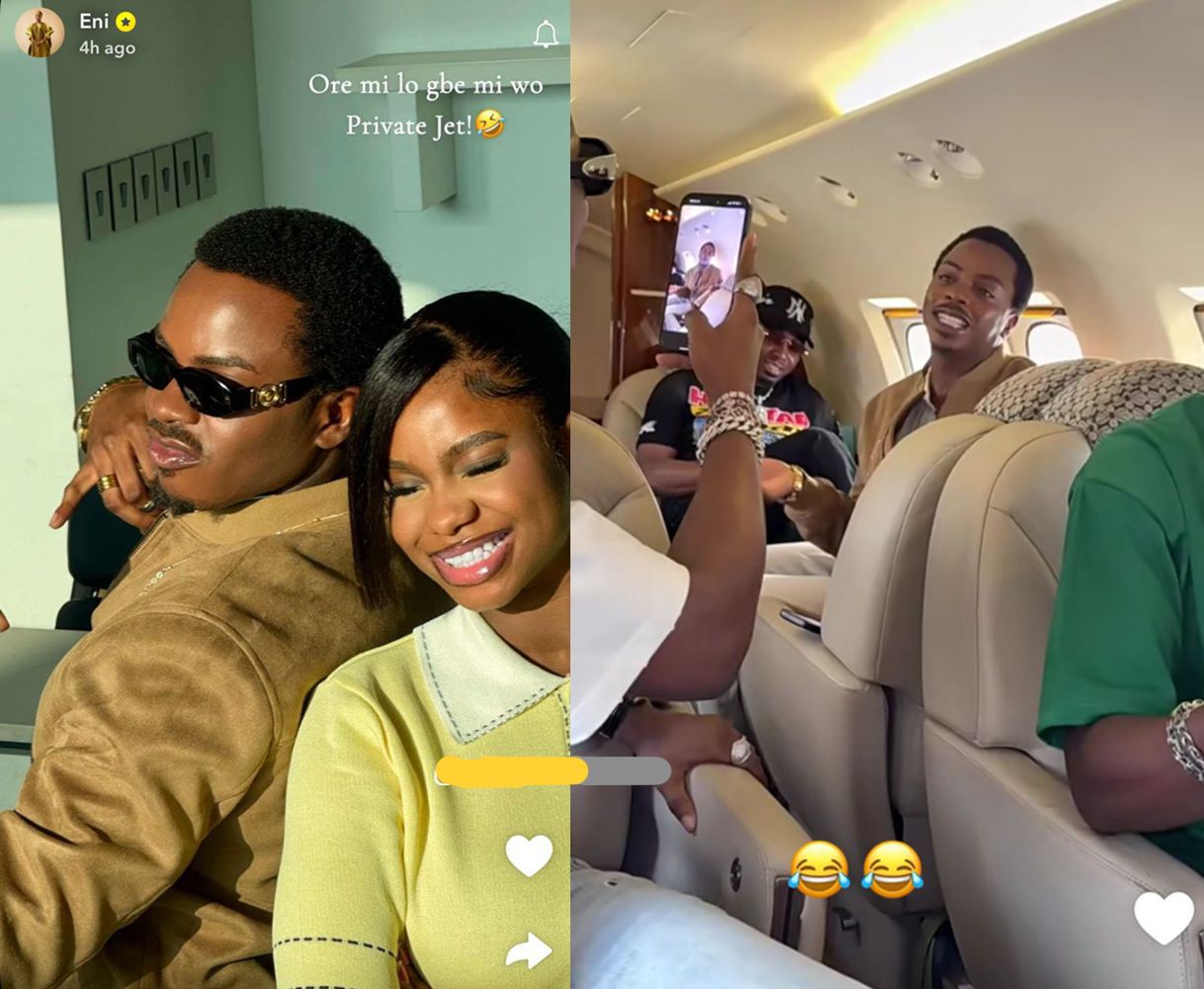 “Thank You for Marrying Right” — Enioluwa Praises Priscilla Ojo After Luxurious Jet Experience