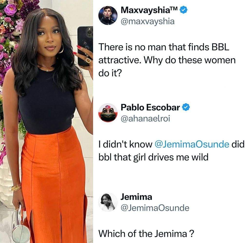 Jemima Osunde Fires Back After Being Dragged Into BBL Debate
