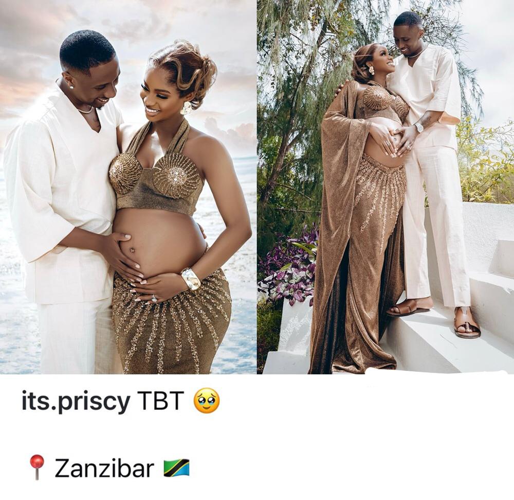 Priscilla Ojo Glows in Breathtaking Maternity Shoot with Husband Juma Jux in Zanzibar