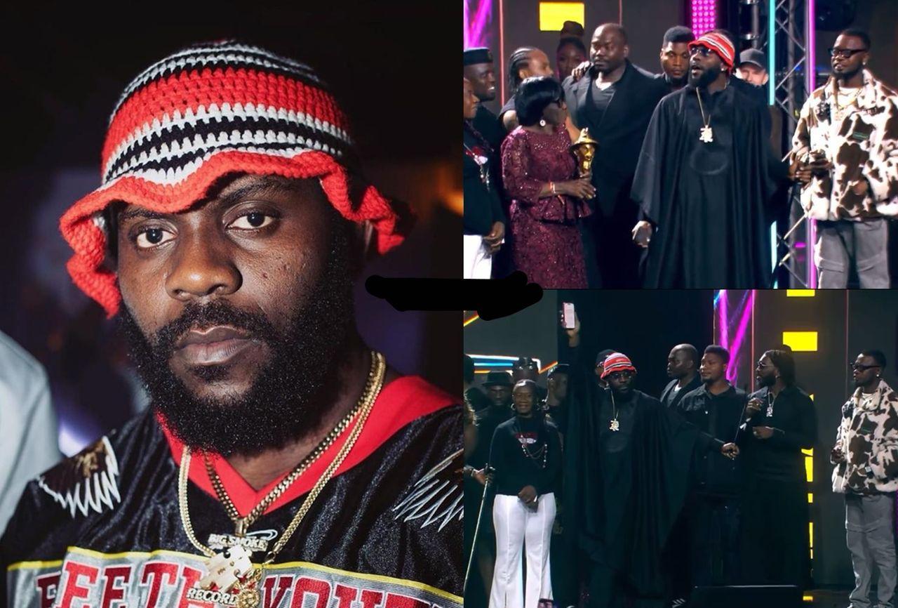 Drama at the Headies: Odumodublvck Refuses to Leave Stage After His Speech Is Cut Short