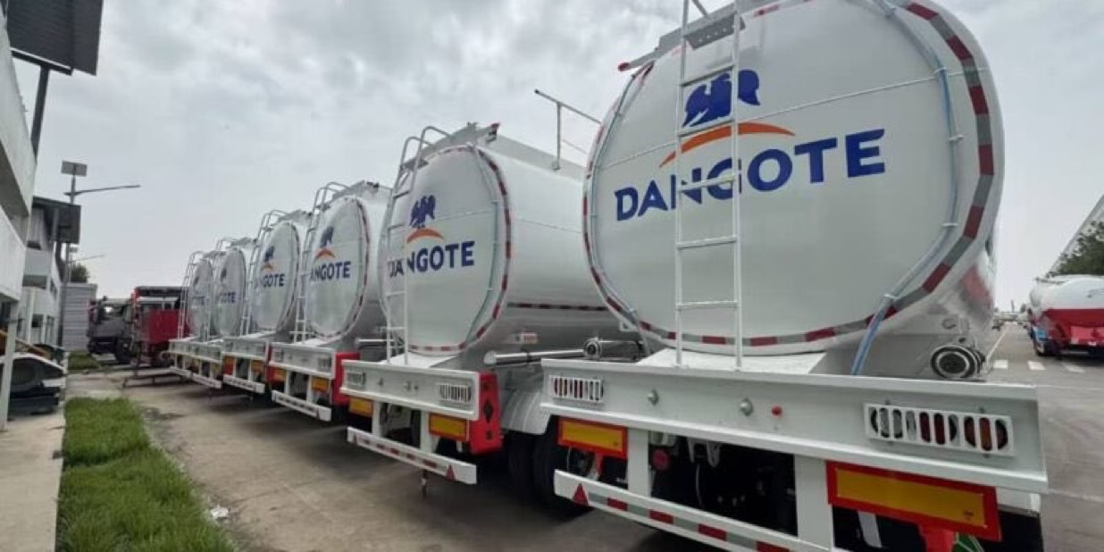 Dangote Refinery Finally Rolls Out Nationwide Fuel Distribution as Trucks Hit the Roads