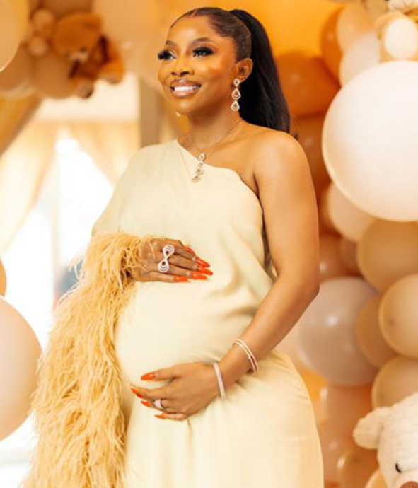 “I’m a Mommy, This Is the Happiest I’ve Ever Been” – Toke Makinwa Welcomes Her First Child in Emotional Announcement