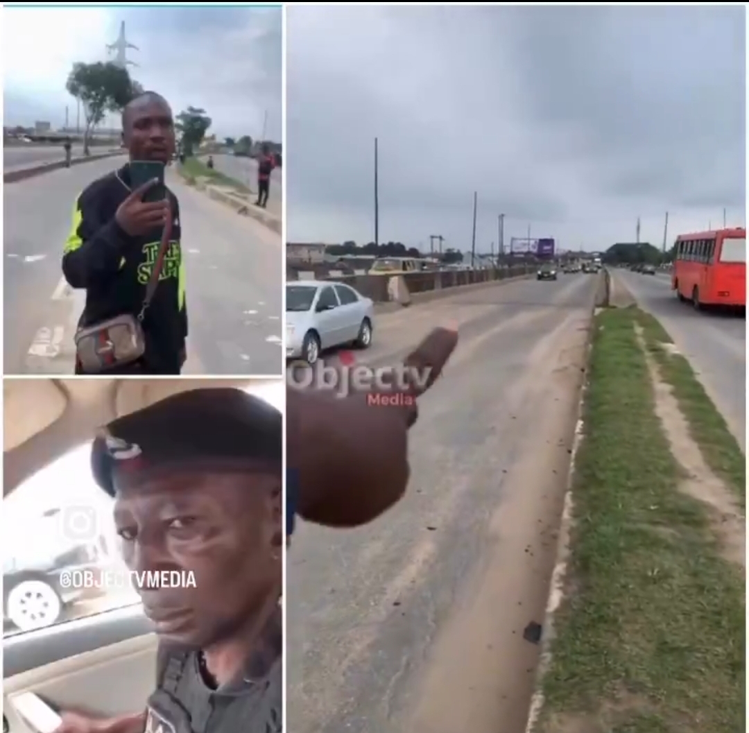 Lagos Driver Films BRT Task Force Officers Allegedly Extorting and Damaging His Car on Ikorodu Road