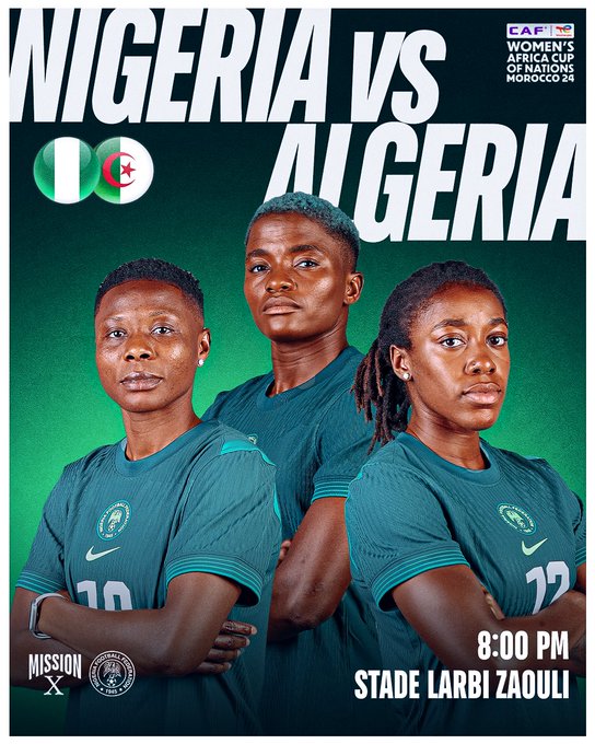 Super Falcons Aim to Finish Strong Tonight in Final WAFCON Group B Clash After Quarter-Final Qualification