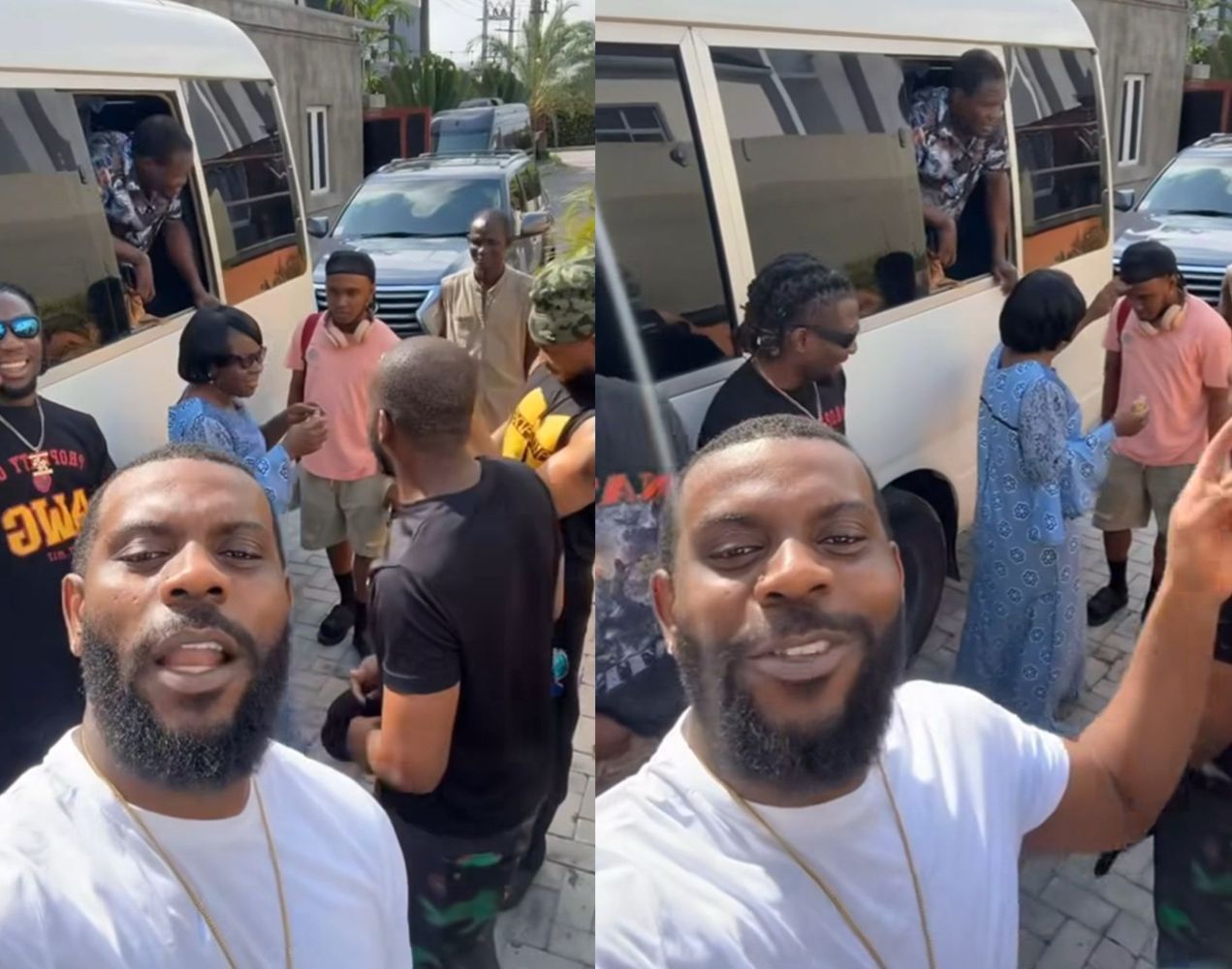 “Blessings Before the Tour”: Odumodublvck’s Heartfelt Moment as His Mom Anoints His Crew Members