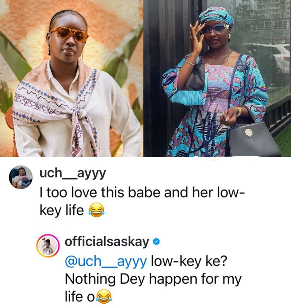 BBNaija star Saskay replied a fan who praised her for maintaining a low-key lifestyle