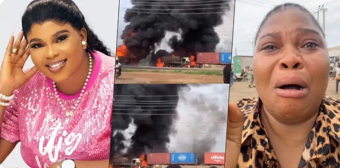 ‘God, Thank You!’ – Nollywood’s Olamide Odunlade Escapes Death by Seconds in Fiery Tanker Explosion