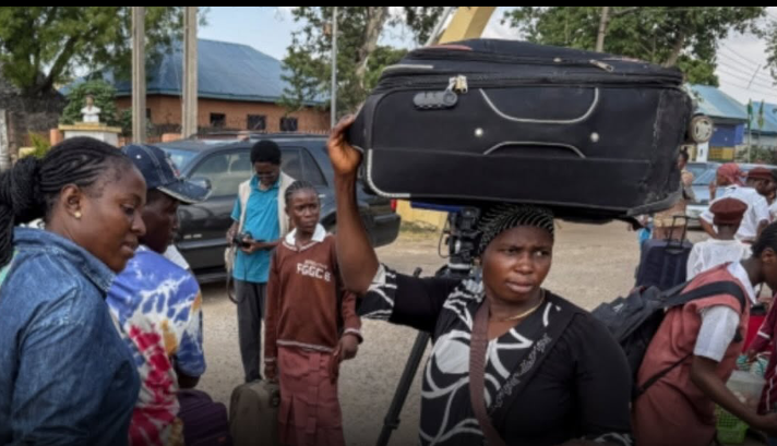 Panic at the Gate: Parents Storm FGGC Bwari to Evacuate Children as Security Fears Intensify
