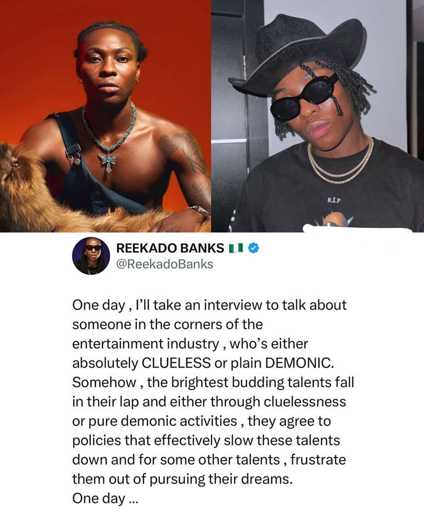 Reekado Banks Hints at Industry Saboteur, Promises Explosive Revelation