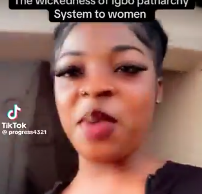 “I’d Rather Marry a Foreigner Than an Igbo Man” — Lady Sparks Debate as She Condemns Deep-Rooted Patriarchy in Igbo Culture