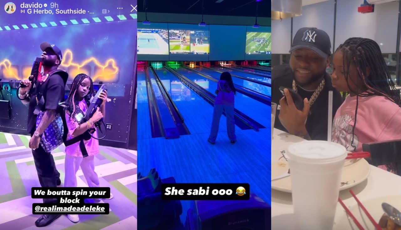 “We Boutta Spin Your Block” – Davido Thrills Fans as He Shares Adorable Moments with His Daughter Imade Adeleke