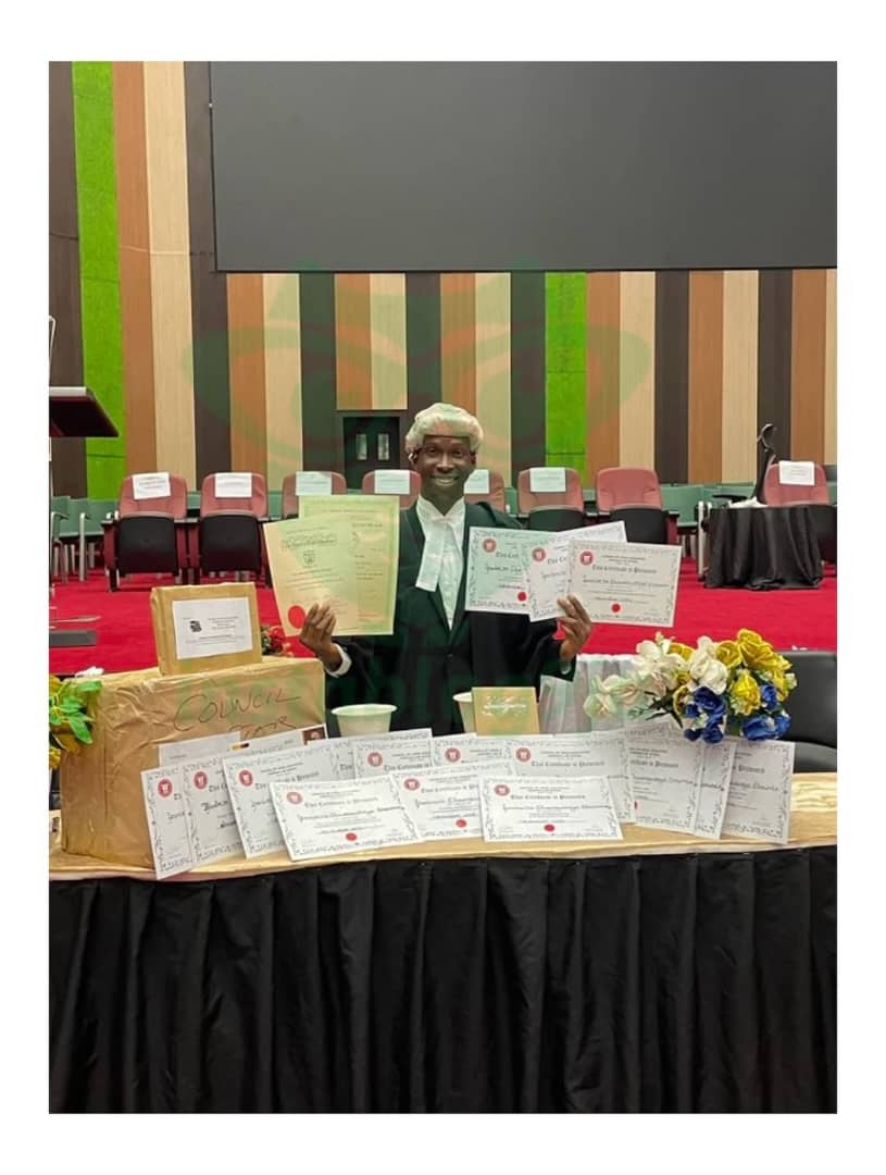 Crowned in Law: Brilliant Graduate Becomes Internet Sensation as He Flaunts His Nigerian Law School Awards