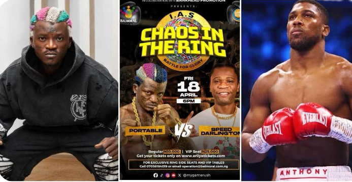“I’m Bigger Than Darlington” – Portable Shuns Rapper, Demands N100M Showdown with Anthony Joshua