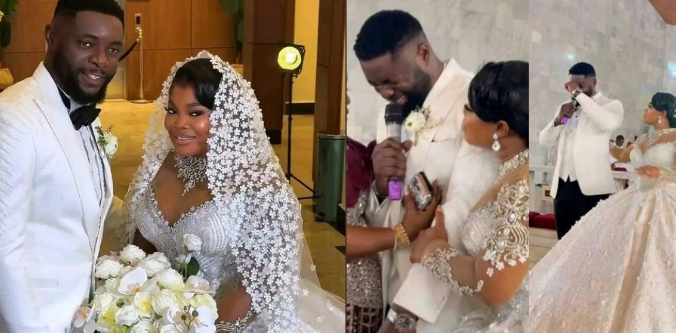 Tears, Cheers, and a Fairytale Love: Moc Madu Cries at Wedding to Ruby Ojiakor in an Unforgettable Nollywood Affair