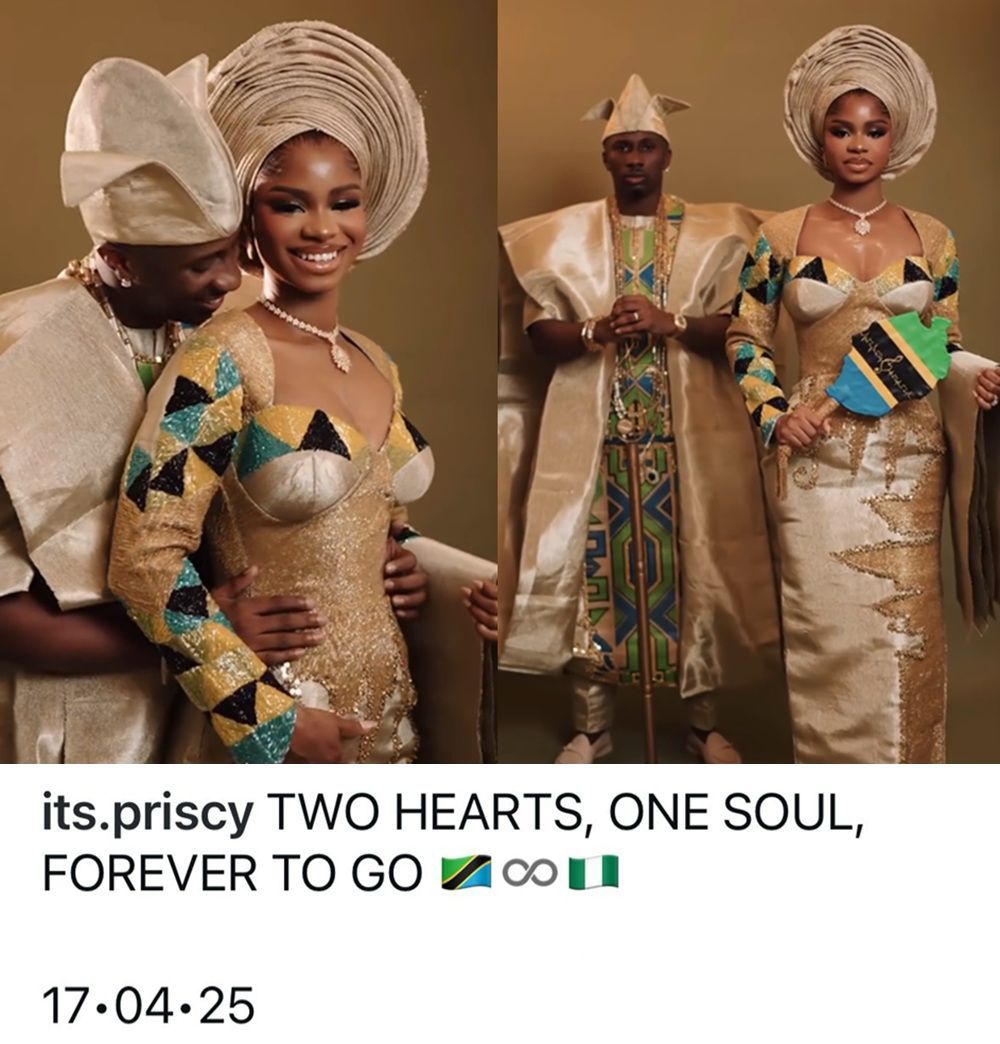 Priscilla Ojo and Juma Jux Dazzle in Stunning Traditional Attire Ahead of Fairytale Nigerian Wedding on April 17