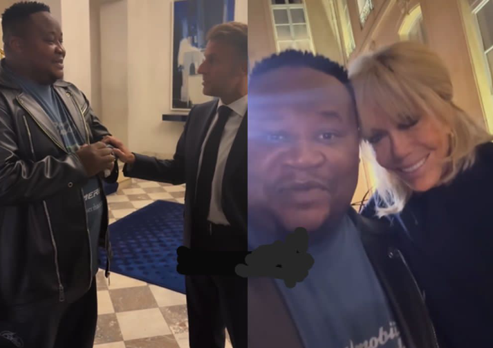 “Person Wey Get Davido Get God” — Cubana Chief Priest Says After Meeting French President Emmanuel Macron and His Wife