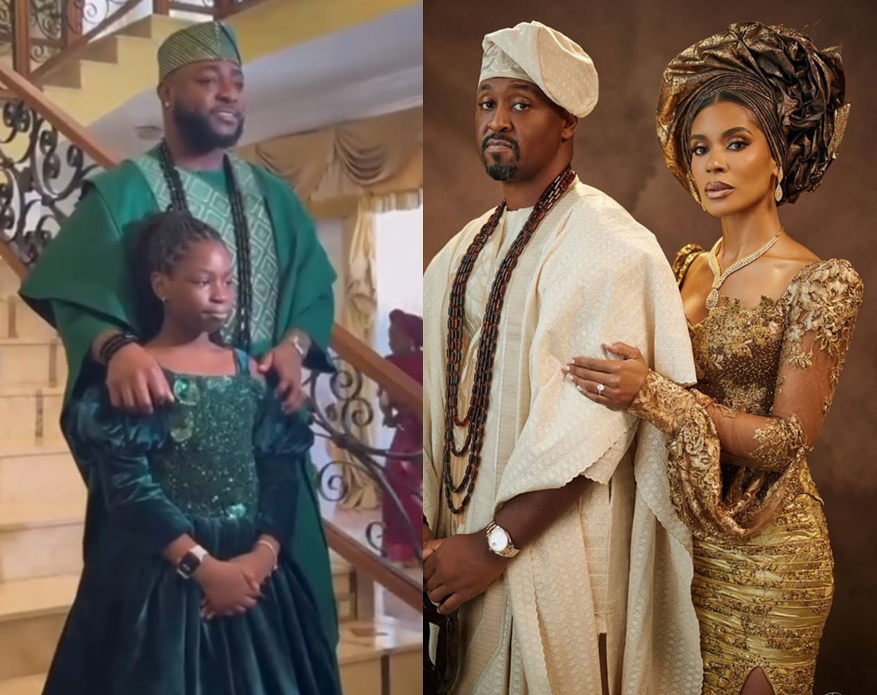 Davido Steals Hearts with Adorable Outing with Daughter Imade at Brother Ayoola’s Wedding