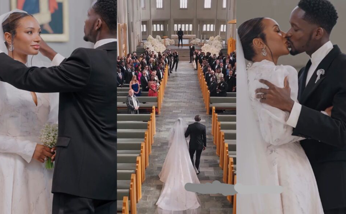 Eternal Vows in the Land of Fire and Ice: Mr Eazi and Temi Otedola Share Magical Moments from Their Icelandic Church Wedding