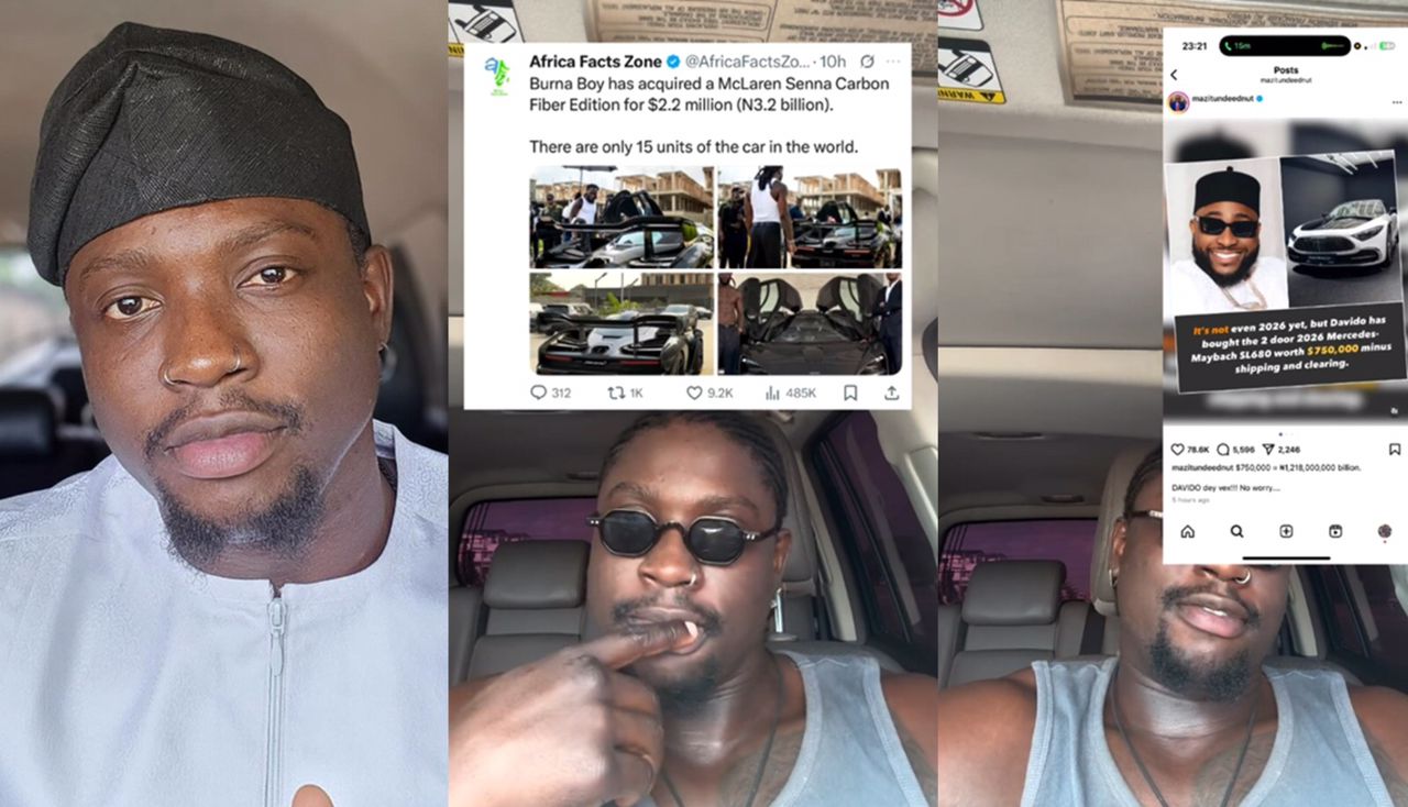 ‘Don’t You People Read the Room?’ — VeryDarkMan Blasts Burna Boy, Davido, Wizkid Over Lavish Car Buys Amid Nigeria’s Hardship