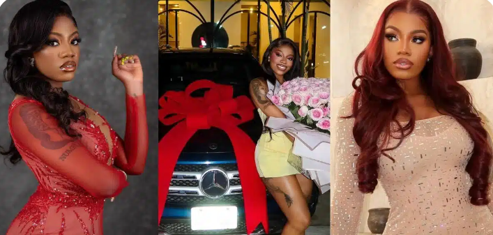Soft Life Activated: BBNaija’s Angel Smith Melts Hearts as Lover Surprises Her with Brand-New Mercedes-Benz