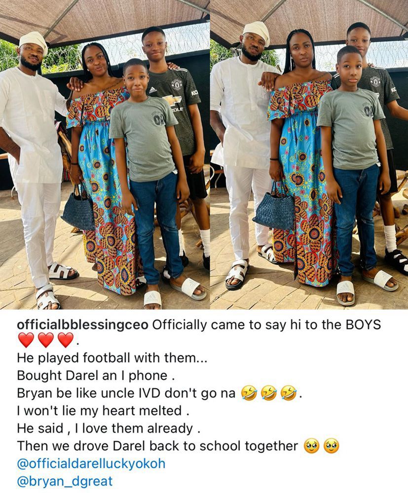 “I Won’t Lie, My Heart Melted” – Blessing CEO Melts Hearts as She Officially Introduces Her Children to Her Lover, IVD