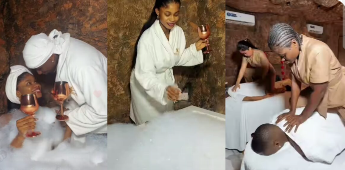 Love Goals: Priscilla Ojo Gives Husband Juma Jux a Royal Spa Treatment Fans Can’t Stop Talking About