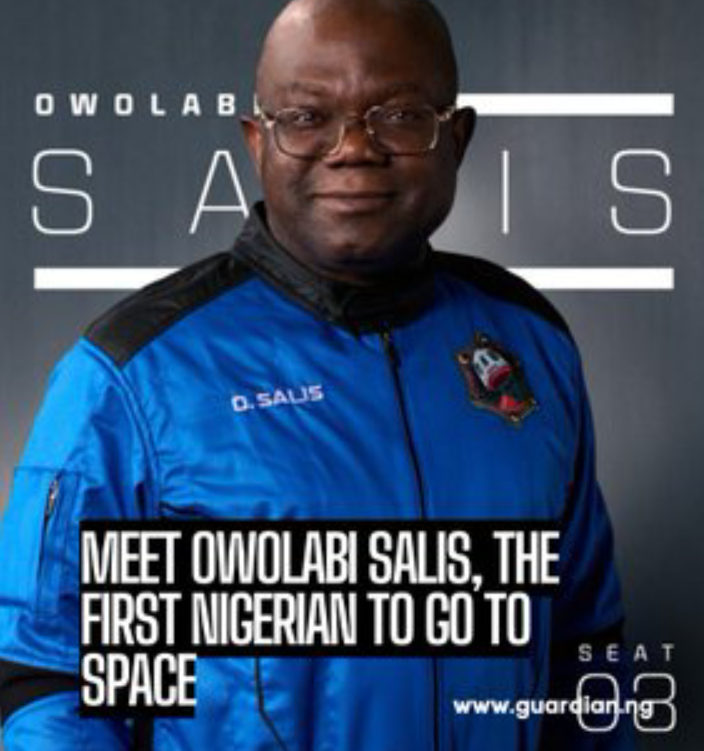 Nigeria Reaches for the Stars: Owolabi Salis Makes History as First Nigerian in Space