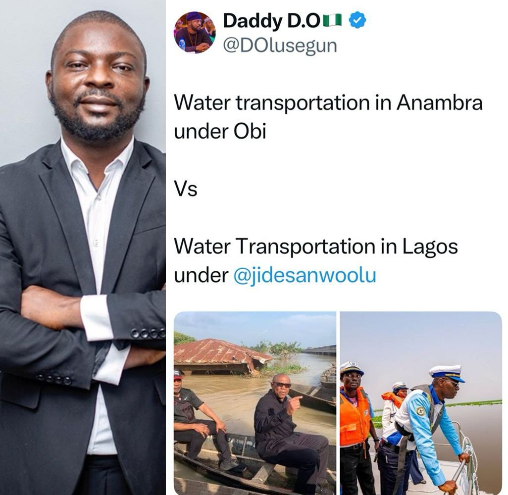 Segun Dada Sparks Controversy as He Mocks Peter Obi’s Legacy While Applauding Sanwo-Olu’s Water Transport Achievements