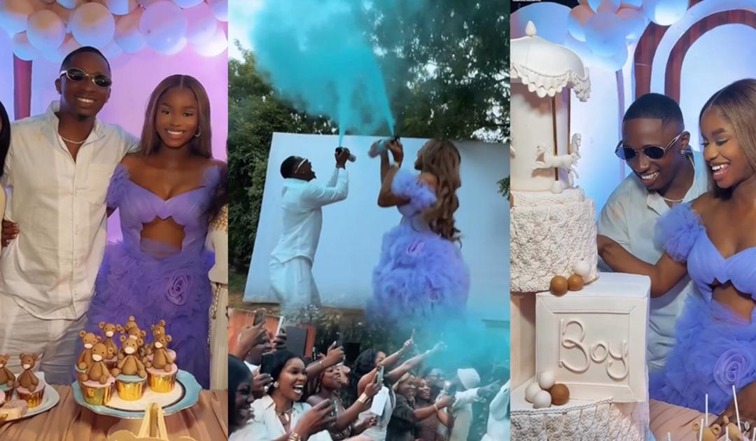 Joy in Blue: Priscilla Ojo and Husband Juma Jux Reveal They’re Expecting a Baby Boy in Grand Style