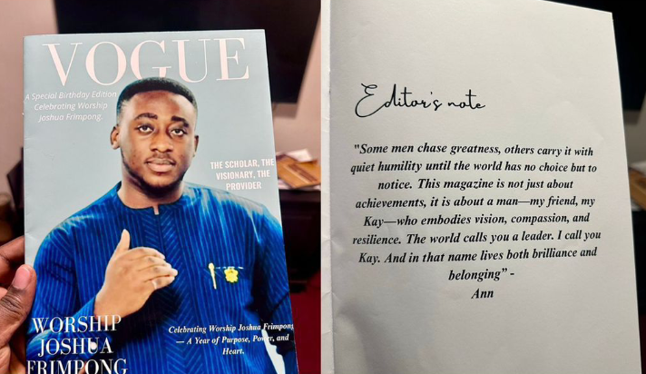 “A Friend Who Made Greatness Personal”: How Ann’s Custom Magazine for Joshua Frimpong Became the Most Beautiful Birthday Gift on the Internet